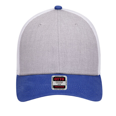 OTTO CAP 6 Panel Low Profile Mesh Back Trucker Hat Thumbnail