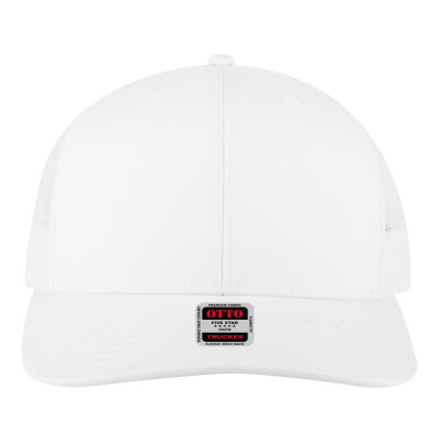 OTTO CAP 6 Panel Mid Profile Mesh Back Trucker Hat Thumbnail