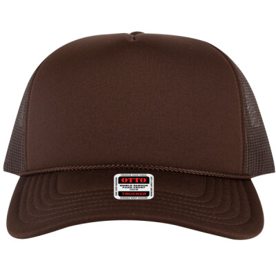 OTTO CAP 5 Panel High Crown Mesh Back Trucker Hat Thumbnail