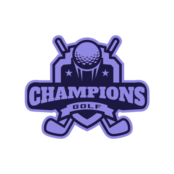 Champions Golf logo template Thumbnail