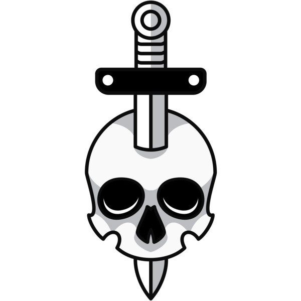 Elements Skull logo template 07 Thumbnail